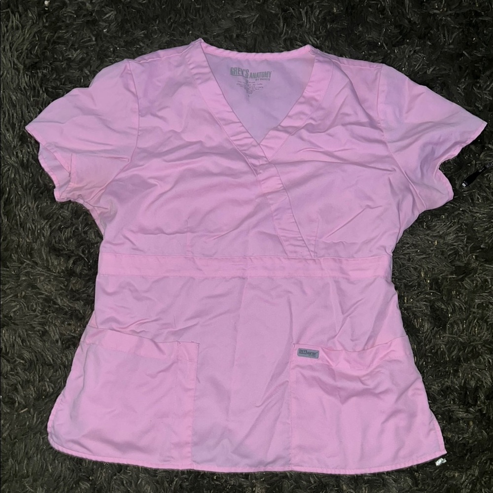 Pink Women's Scrub Top Greys Anatomy